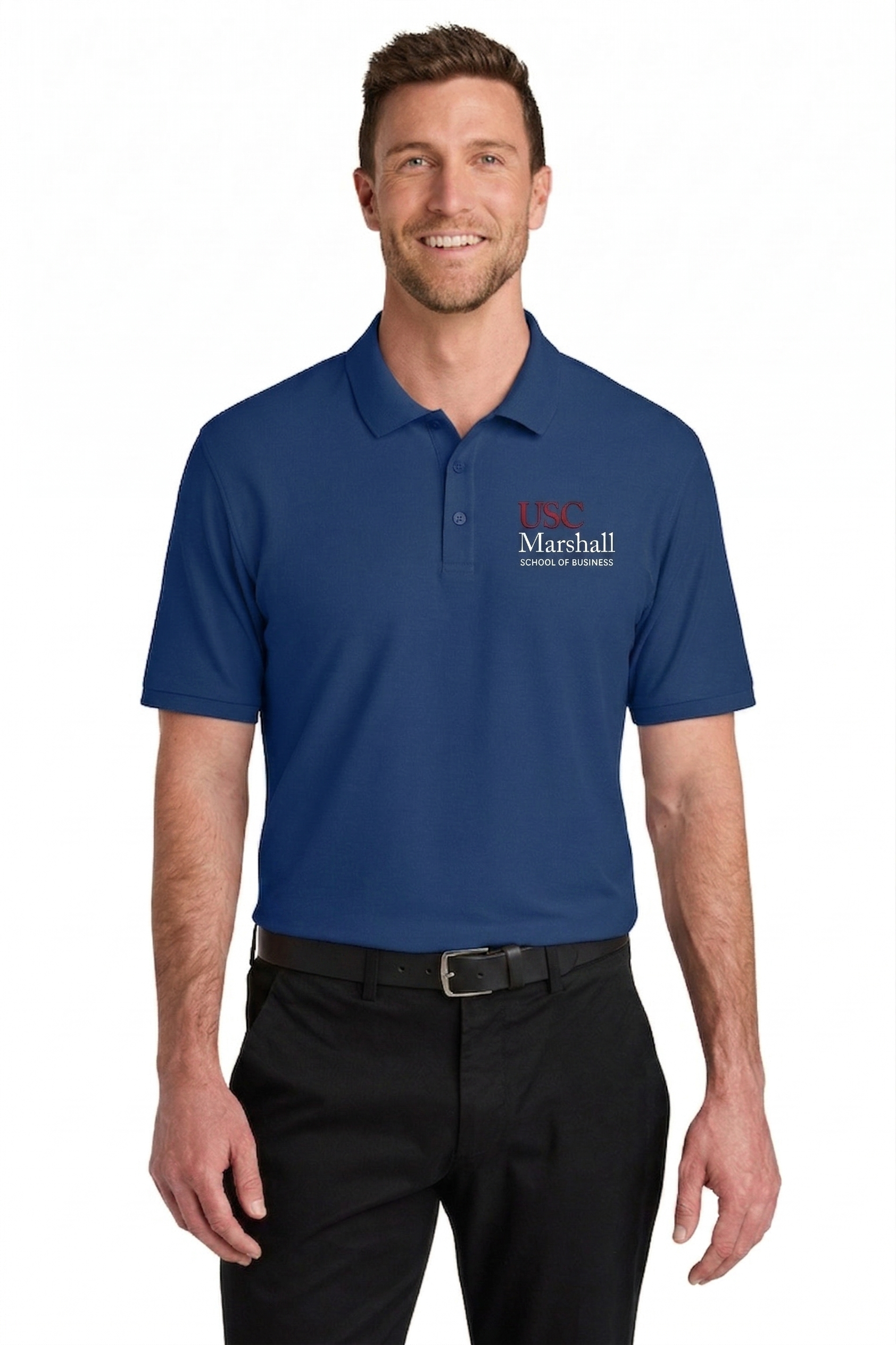 Marshall X Port Authority® Men's Wearever Signature Pique Polo