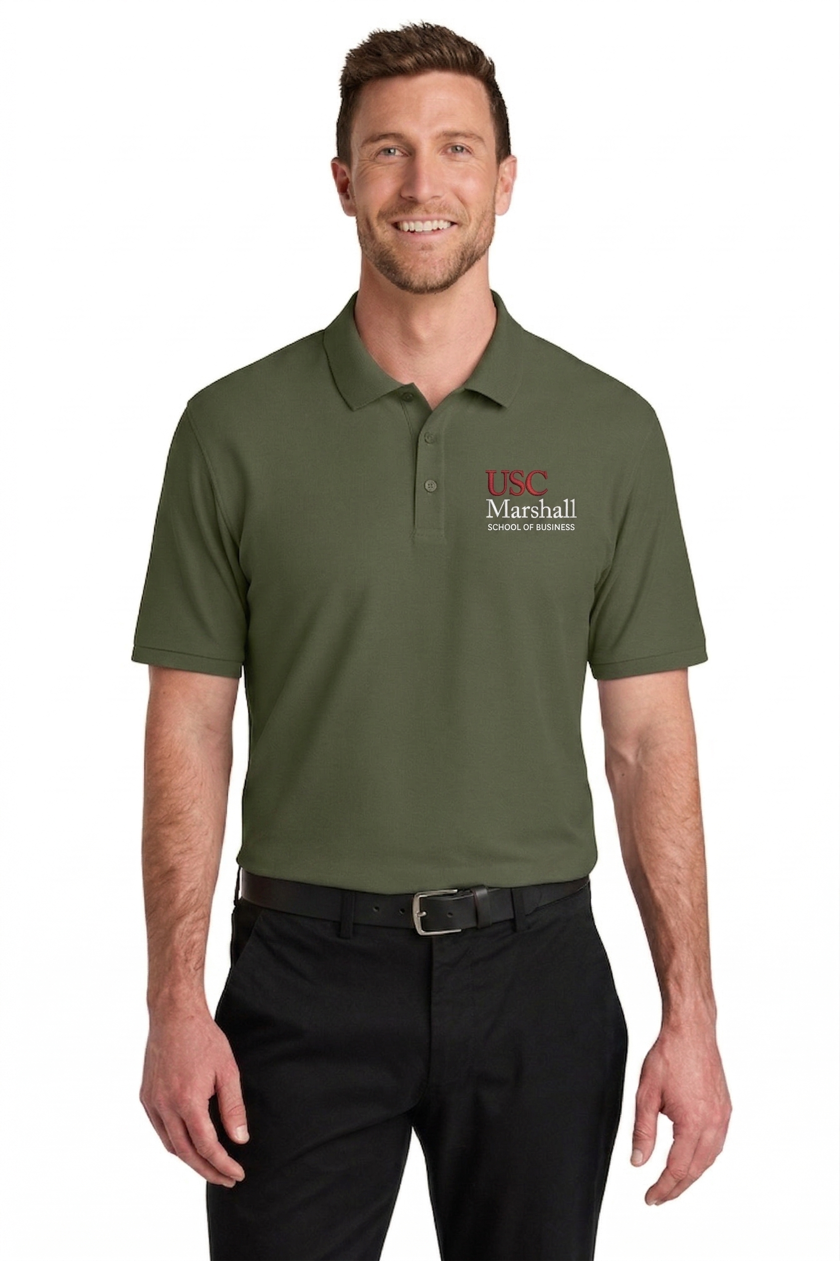 Marshall X Port Authority® Men's Wearever Signature Pique Polo