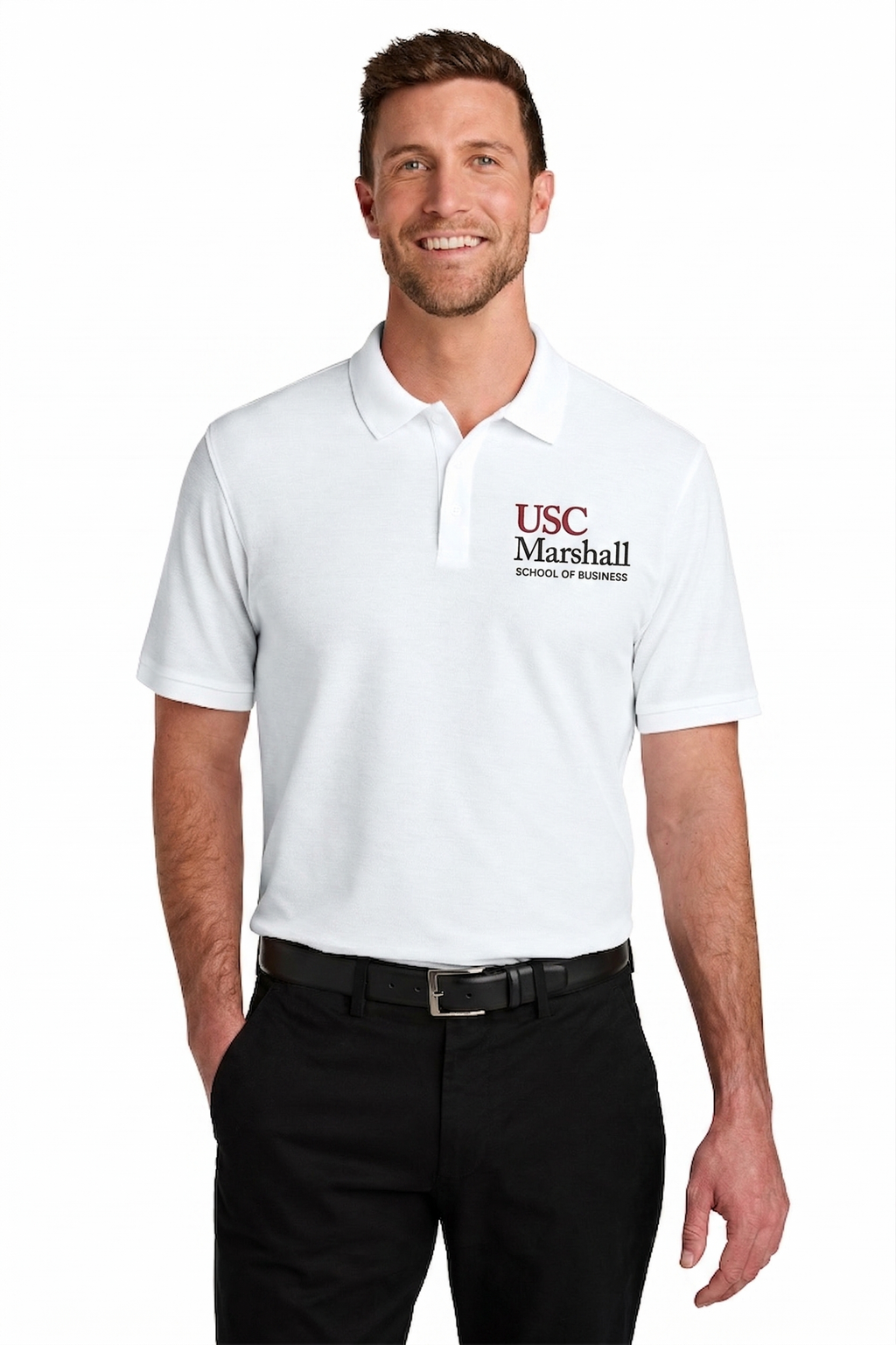 Marshall X Port Authority® Men's Wearever Signature Pique Polo