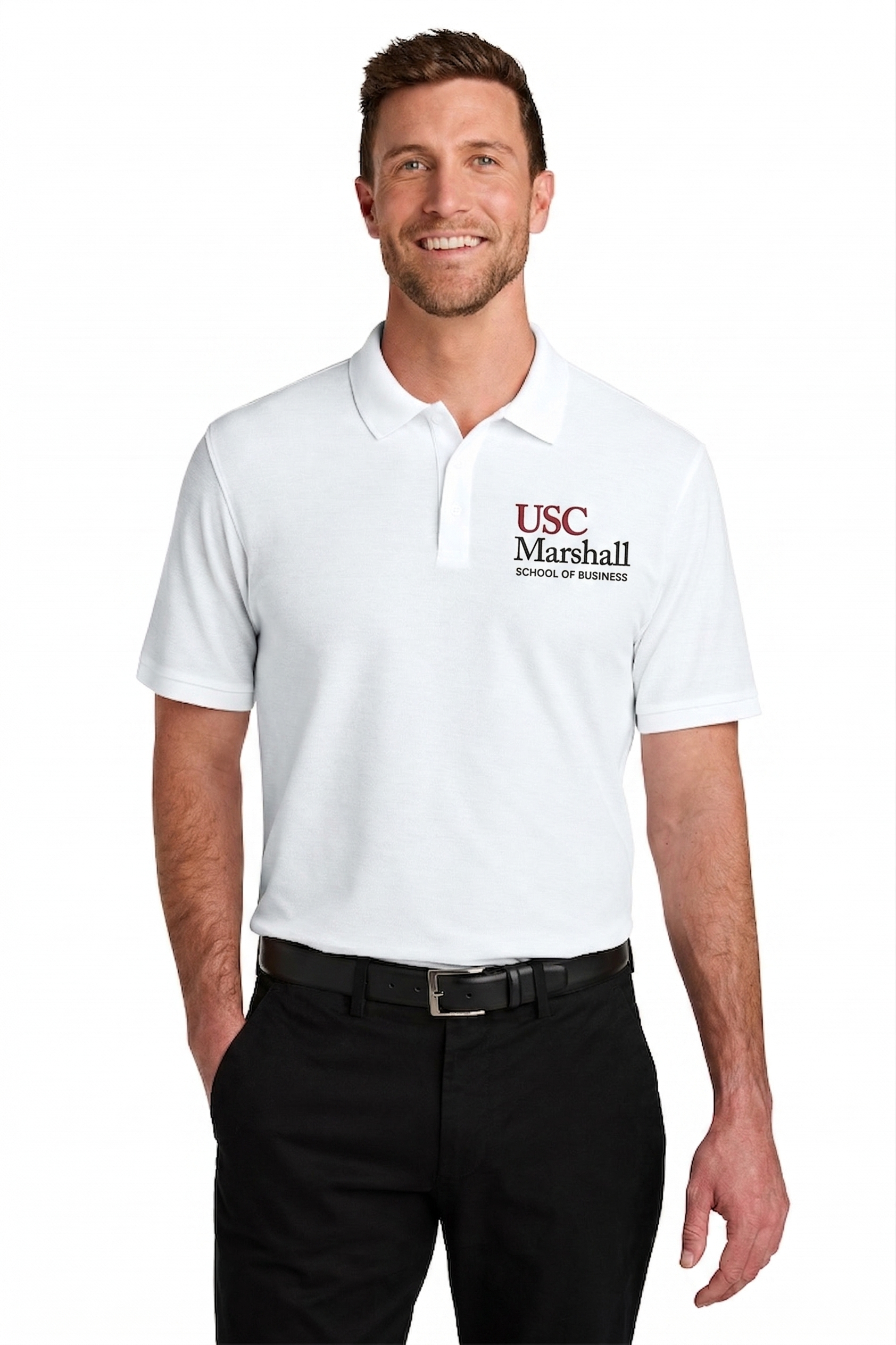 Marshall X Port Authority® Men's Wearever Signature Pique Polo