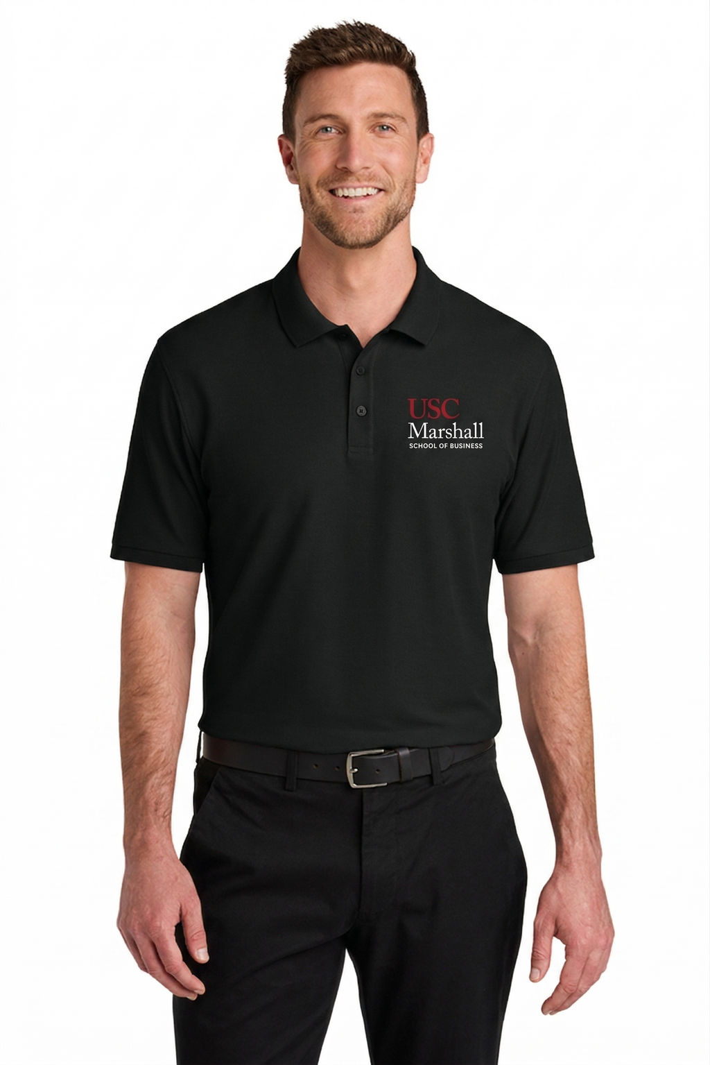 Marshall X Port Authority® Men's Wearever Signature Pique Polo