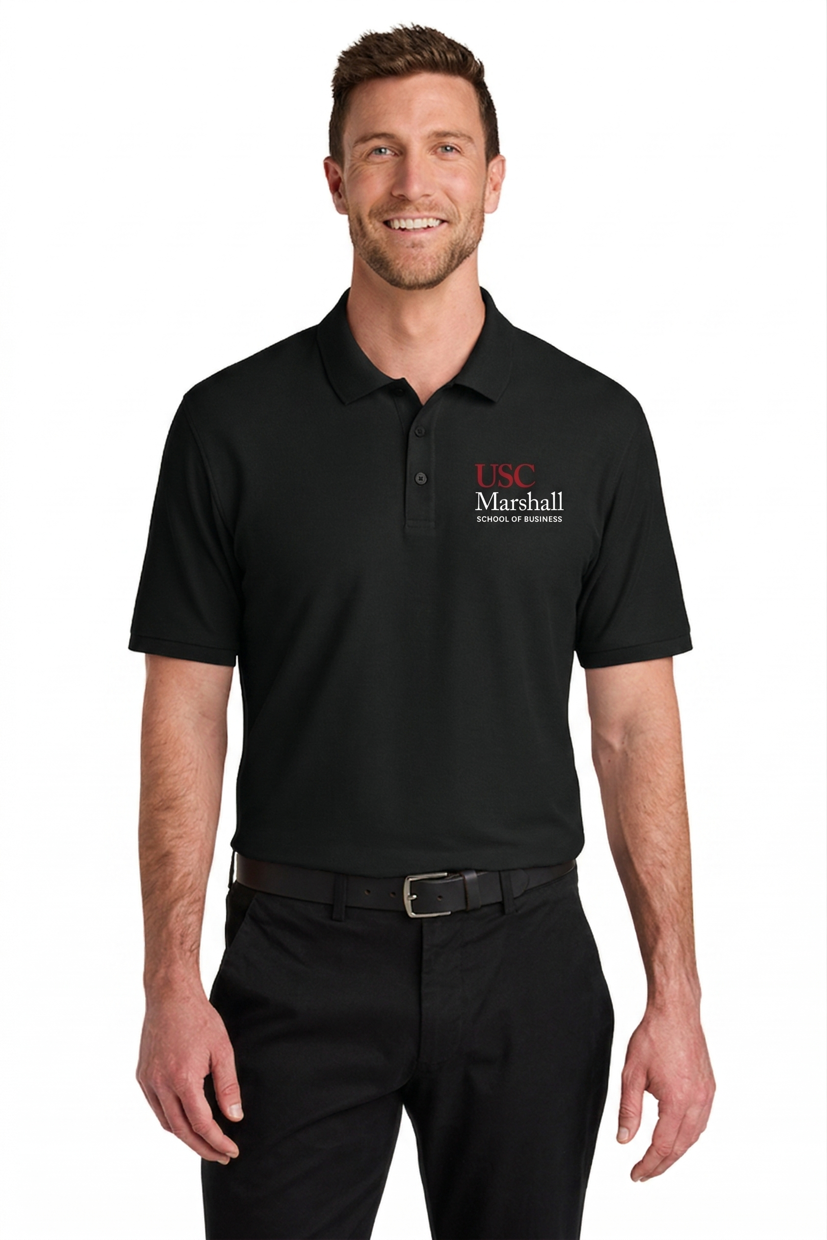 Marshall X Port Authority® Men's Wearever Signature Pique Polo
